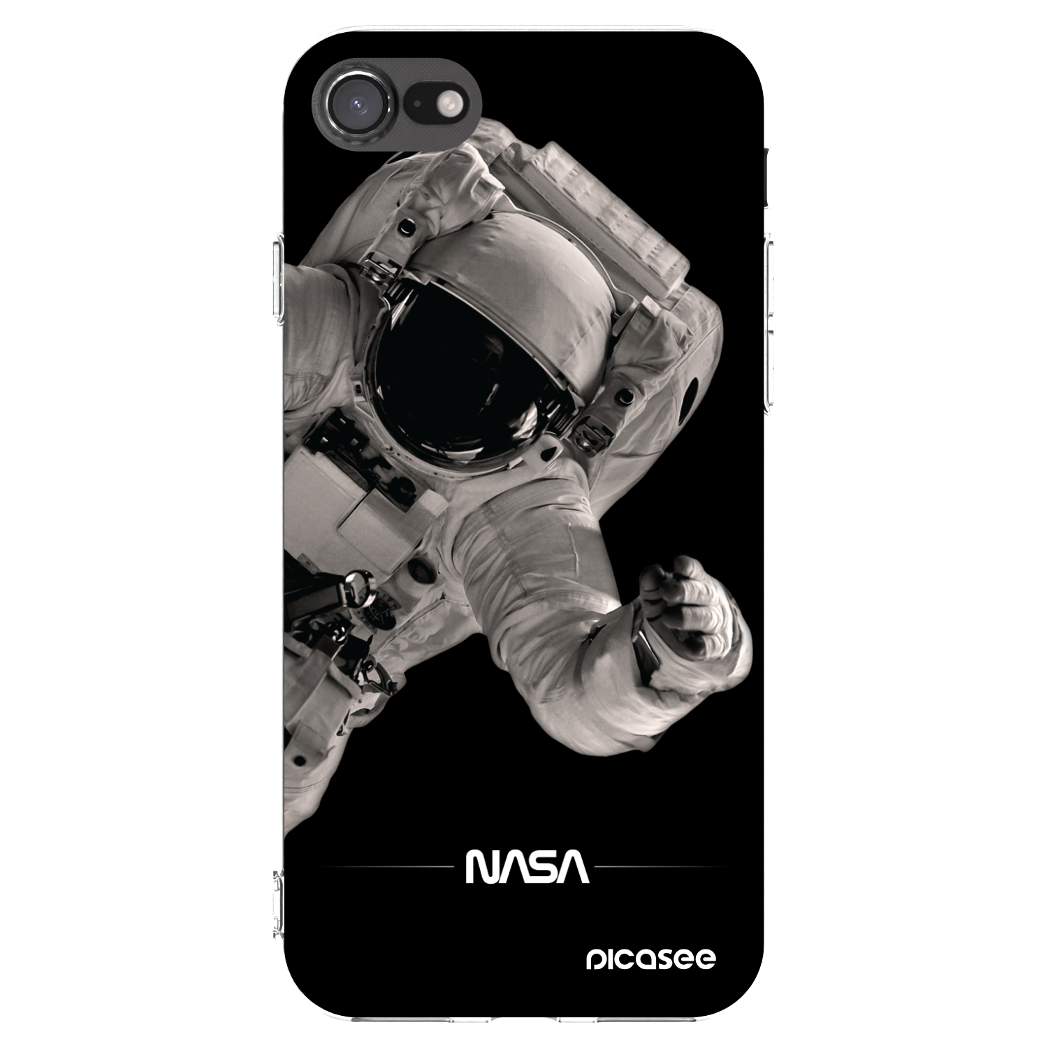 Picasee silikónový prehľadný obal pre Apple iPhone SE 2020 - Astronaut Big