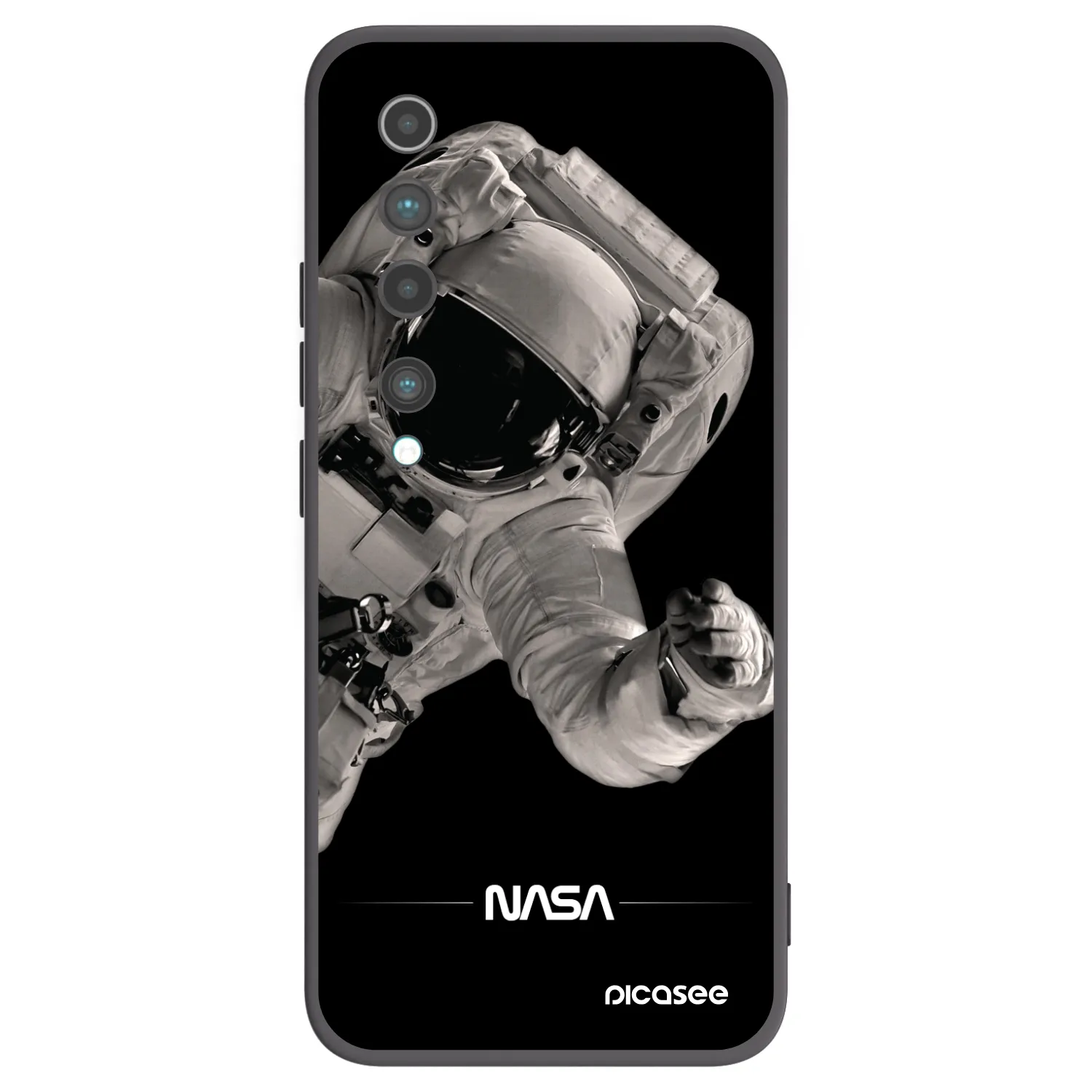 Picasee silikónový čierny obal pre Xiaomi Mi 10 - Astronaut Big