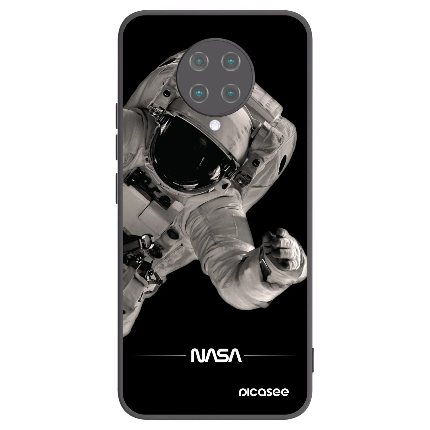 Picasee silikónový čierny obal pre Xiaomi Poco F2 Pro - Astronaut Big