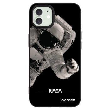 Picasee silikónový čierny obal pre Apple iPhone 12 Pro - Astronaut Big