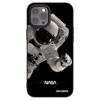 Picasee silikónový čierny obal pre Apple iPhone 12 Pro Max - Astronaut Big