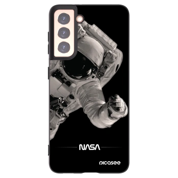 Picasee silikónový čierny obal pre Samsung Galaxy S21 5G G991B - Astronaut Big