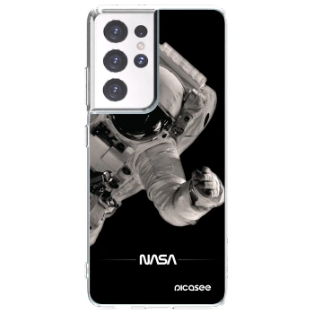 Picasee silikónový prehľadný obal pre Samsung Galaxy S21 Ultra 5G G998B - Astronaut Big