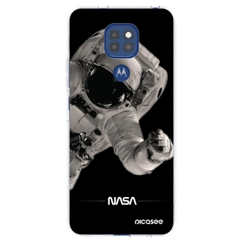 Picasee silikónový prehľadný obal pre Motorola Moto G9 Play - Astronaut Big