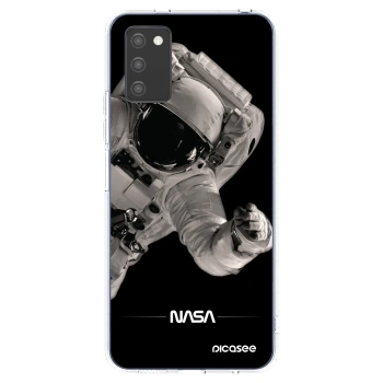 Picasee silikónový prehľadný obal pre Samsung Galaxy A02s A025G - Astronaut Big
