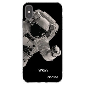 Picasee silikónový prehľadný obal pre Apple iPhone XS Max - Astronaut Big