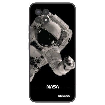 Picasee silikónový čierny obal pre Realme 8i - Astronaut Big