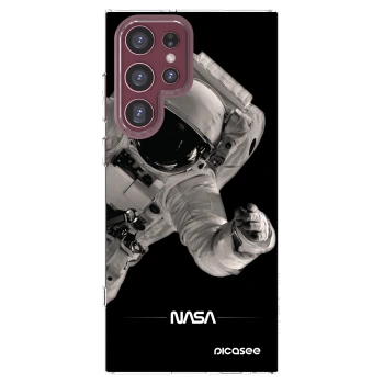 Picasee silikónový prehľadný obal pre Samsung Galaxy S22 Ultra 5G - Astronaut Big