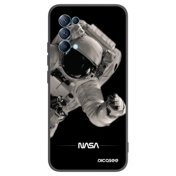 Picasee silikónový čierny obal pre OPPO Reno 5 5G - Astronaut Big