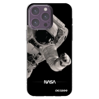 Picasee silikónový prehľadný obal pre Apple iPhone 14 Pro Max - Astronaut Big