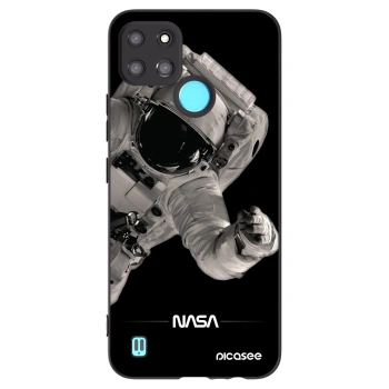 Picasee silikónový čierny obal pre Realme C21Y - Astronaut Big