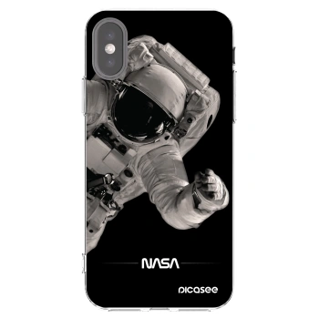 Picasee silikónový prehľadný obal pre Apple iPhone X/XS - Astronaut Big