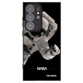 Picasee silikónový čierny obal pre Samsung Galaxy S23 Ultra 5G - Astronaut Big