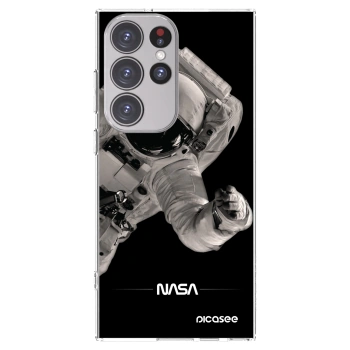 Picasee silikónový prehľadný obal pre Samsung Galaxy S23 Ultra 5G - Astronaut Big