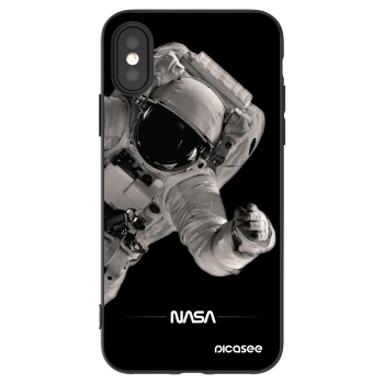 Picasee silikónový čierny obal pre Apple iPhone X/XS - Astronaut Big