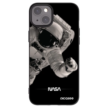 Picasee silikónový čierny obal pre Apple iPhone 15 Plus - Astronaut Big
