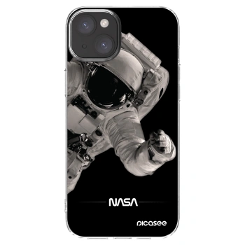 Picasee silikónový prehľadný obal pre Apple iPhone 15 Plus - Astronaut Big