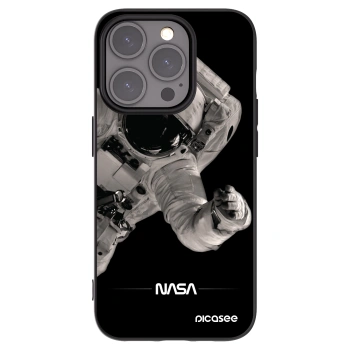 Picasee silikónový čierny obal pre Apple iPhone 15 Pro - Astronaut Big