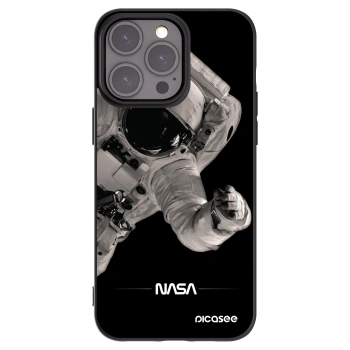 Picasee silikónový čierny obal pre Apple iPhone 15 Pro Max - Astronaut Big