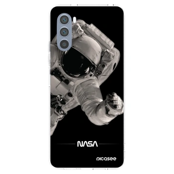Picasee silikónový prehľadný obal pre Motorola Moto G62 - Astronaut Big