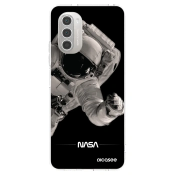 Picasee silikónový prehľadný obal pre Motorola Moto G51 - Astronaut Big
