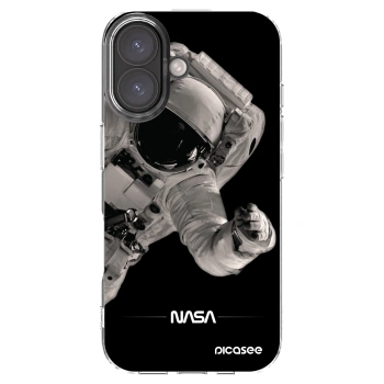Picasee silikónový prehľadný obal pre Apple iPhone 16 - Astronaut Big