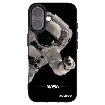 Picasee silikónový čierny obal pre Apple iPhone 16 - Astronaut Big