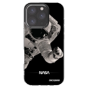 Picasee silikónový prehľadný obal pre Apple iPhone 16 Pro - Astronaut Big