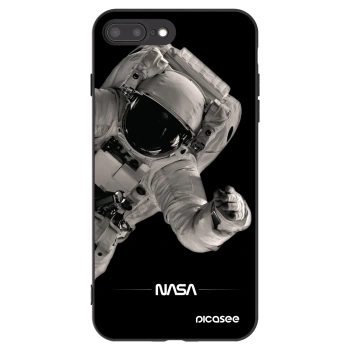 Picasee silikónový čierny obal pre Apple iPhone 7 Plus - Astronaut Big