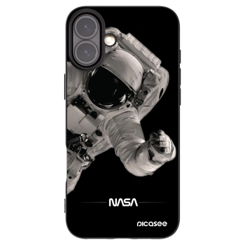 Picasee silikónový čierny obal pre Apple iPhone 16 Plus - Astronaut Big