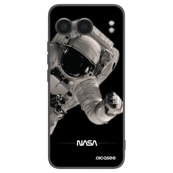 Picasee silikónový čierny obal pre OnePlus Nord 4 - Astronaut Big