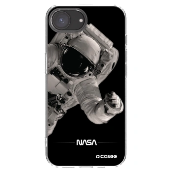 Picasee silikónový prehľadný obal pre Apple iPhone 16e - Astronaut Big