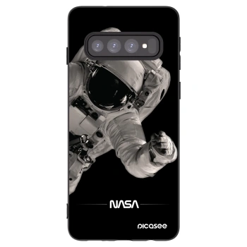 Picasee silikónový čierny obal pre Samsung Galaxy S10 G973 - Astronaut Big
