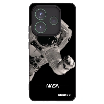 Picasee silikónový čierny obal pre Xiaomi Redmi Note 14 5G - Astronaut Big