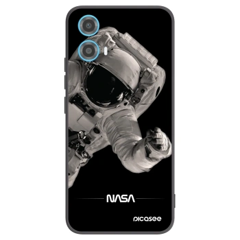 Picasee silikónový čierny obal pre Motorola Moto G34 5G - Astronaut Big