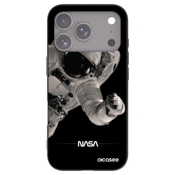 Picasee silikónový čierny obal pre Apple iPhone 17 Pro - Astronaut Big