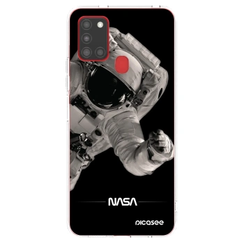 Picasee silikónový prehľadný obal pre Samsung Galaxy A21s - Astronaut Big