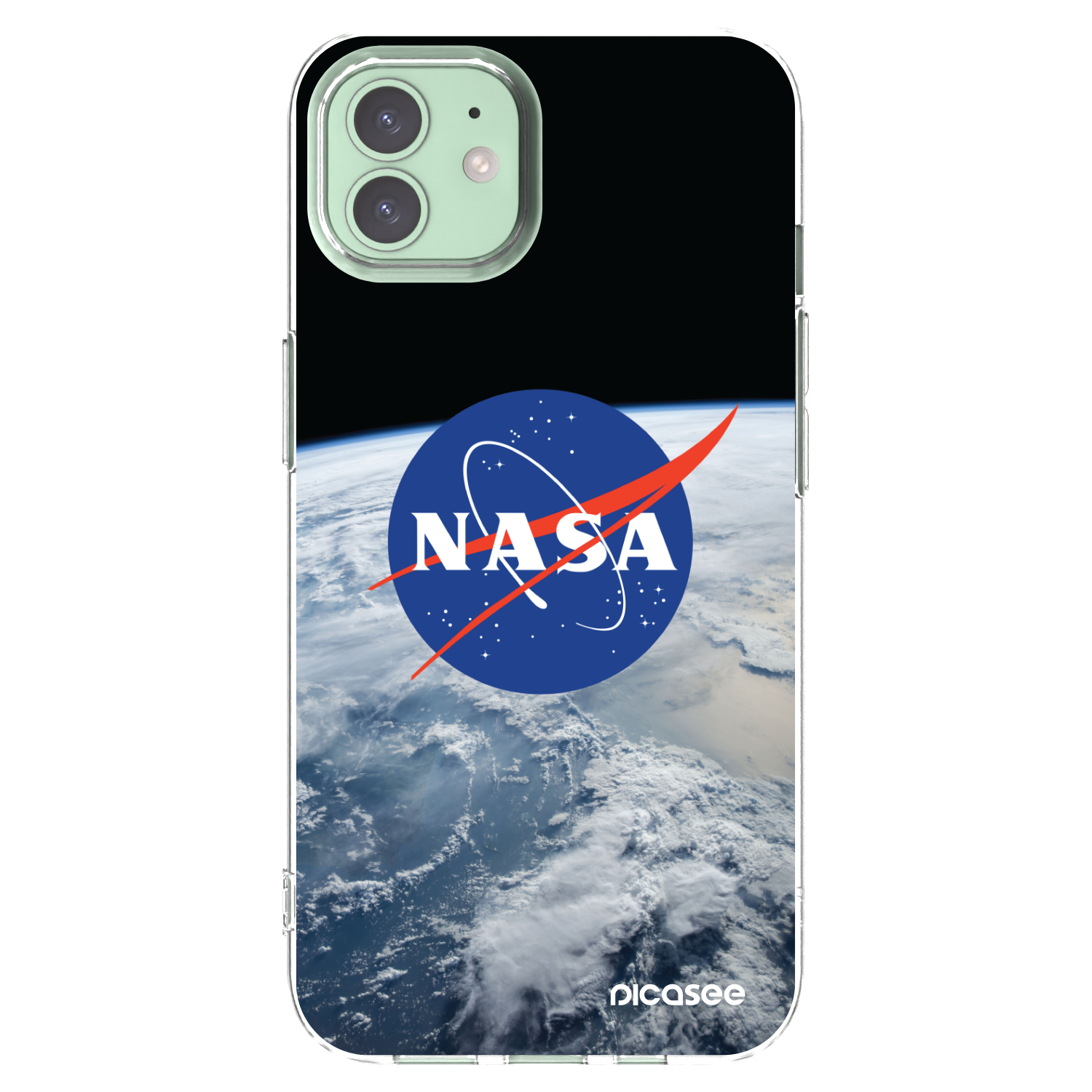 Picasee silikónový prehľadný obal pre Apple iPhone 12 - Nasa Earth
