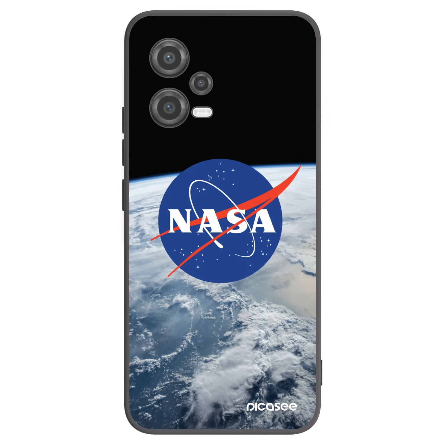 Picasee silikónový čierny obal pre Xiaomi Poco X5 - Nasa Earth
