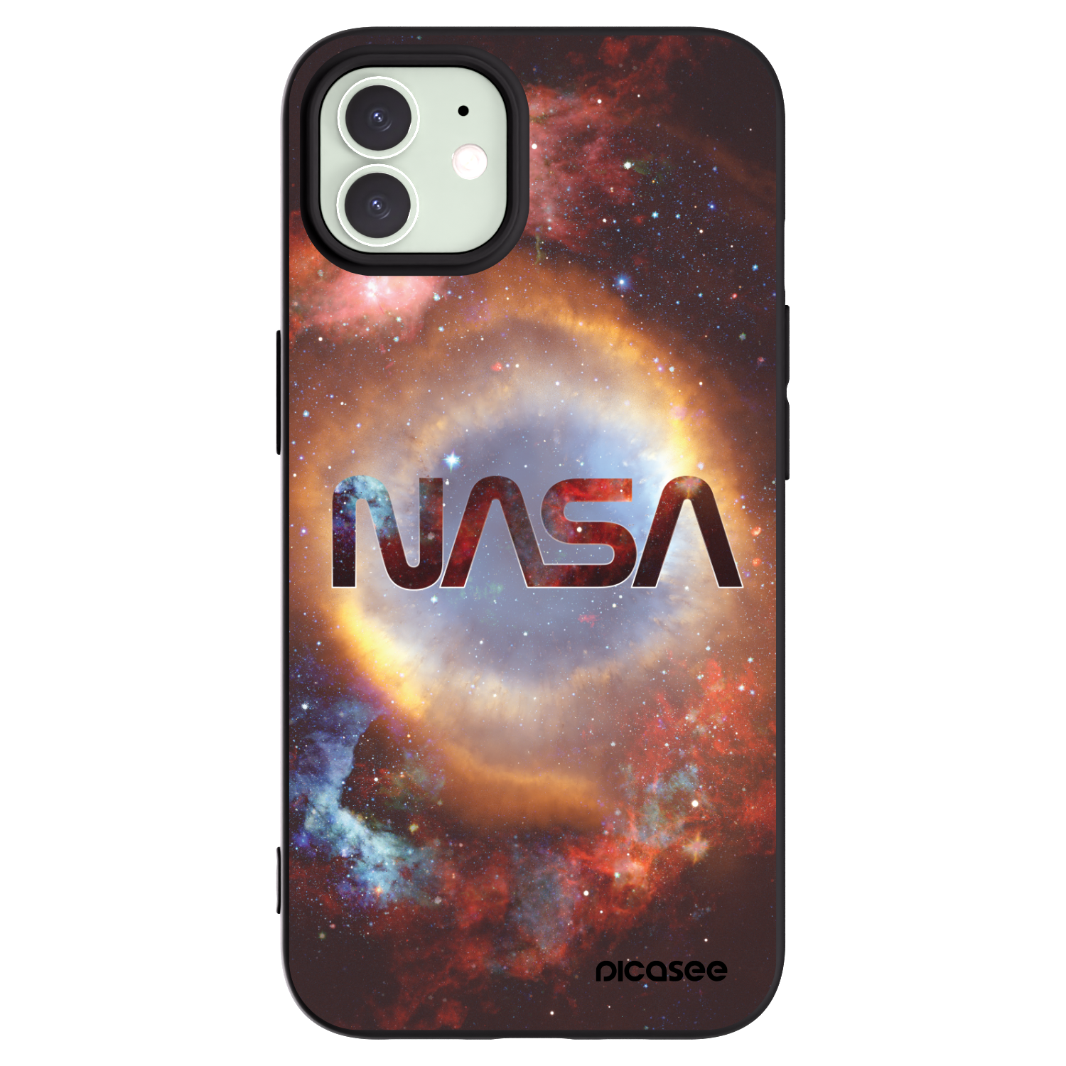 Picasee silikónový čierny obal pre Apple iPhone 12 - Nebula