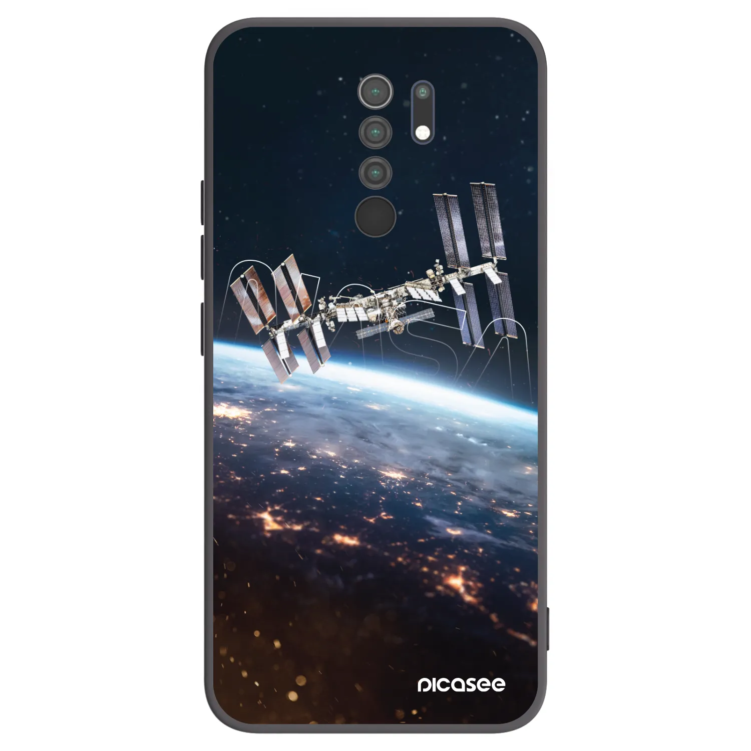 Picasee silikónový čierny obal pre Xiaomi Redmi 9 - Station