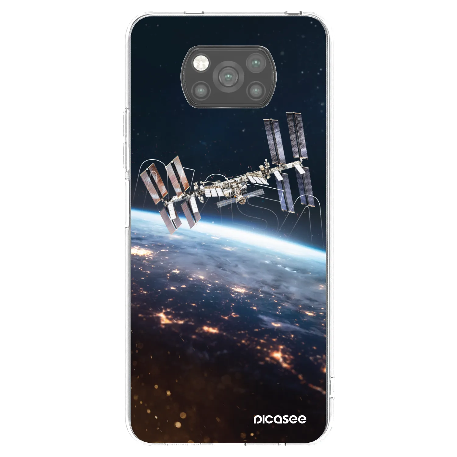Picasee silikónový čierny obal pre Xiaomi Poco X3 - Station