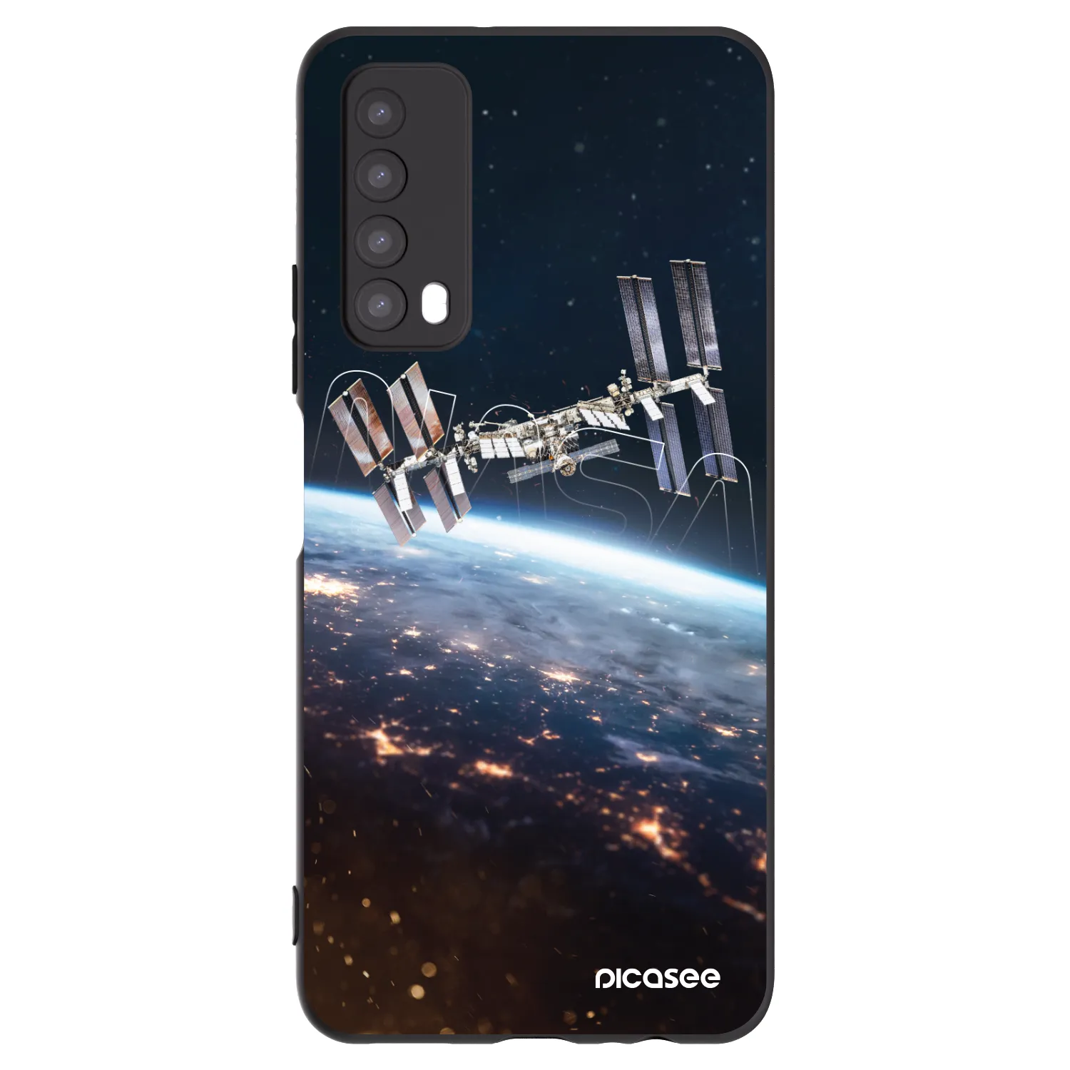 Picasee silikónový čierny obal pre Huawei P Smart 2021 - Station