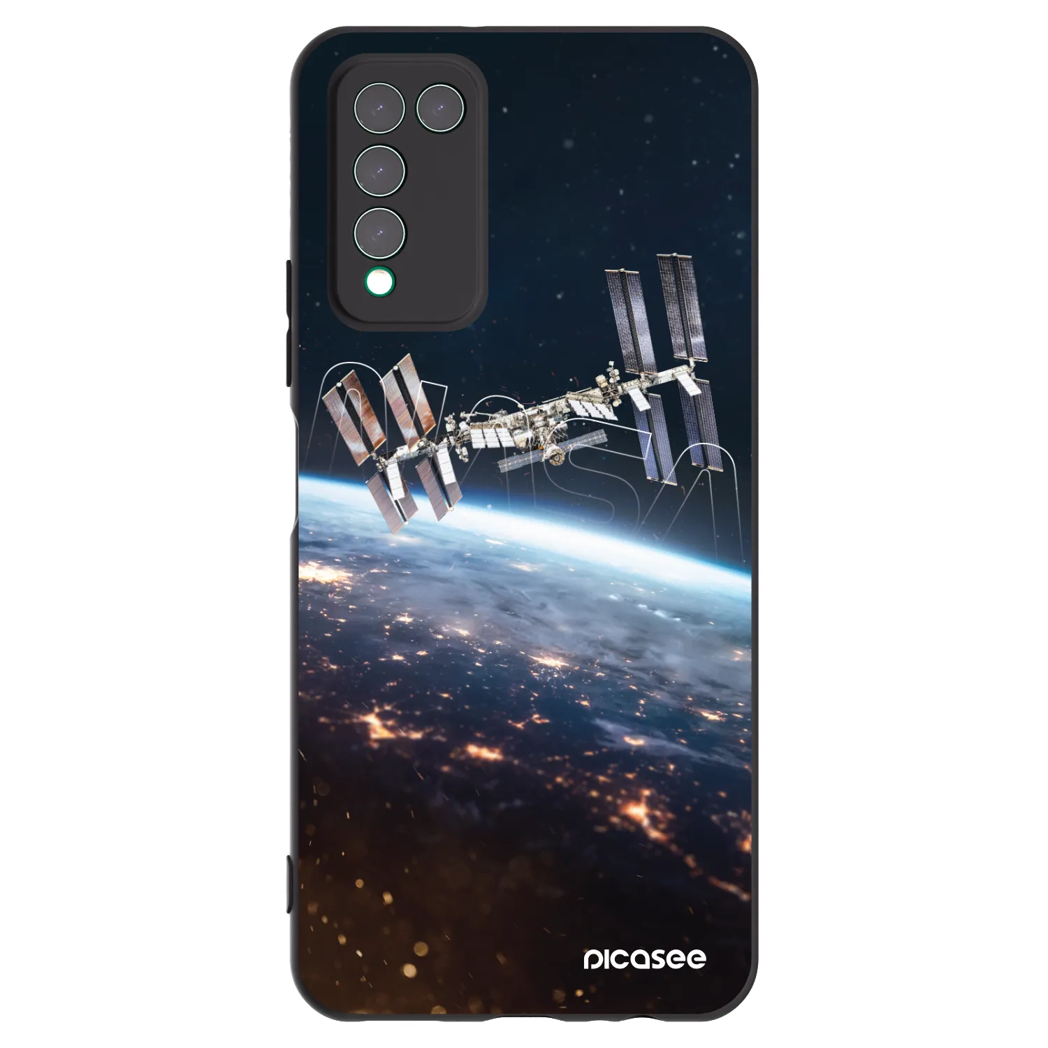 Picasee silikónový čierny obal pre Honor 10X Lite - Station