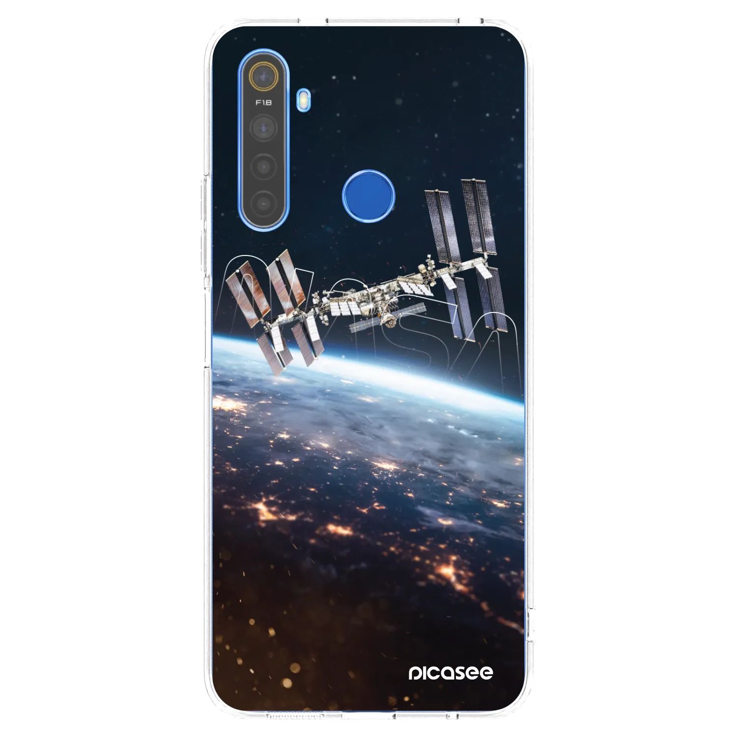 Picasee silikónový prehľadný obal pre Realme 5 - Station