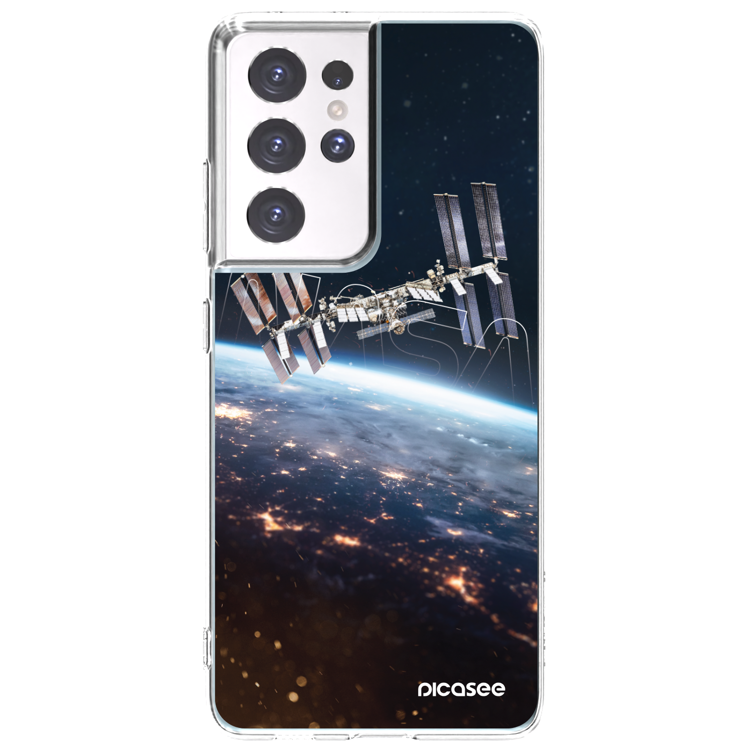 Picasee silikónový prehľadný obal pre Samsung Galaxy S21 Ultra 5G G998B - Station