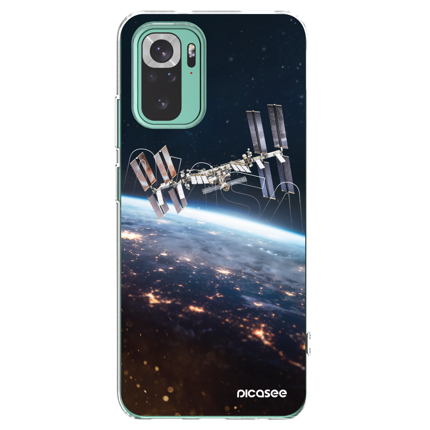 Picasee silikónový prehľadný obal pre Xiaomi Redmi Note 10 Pro - Station