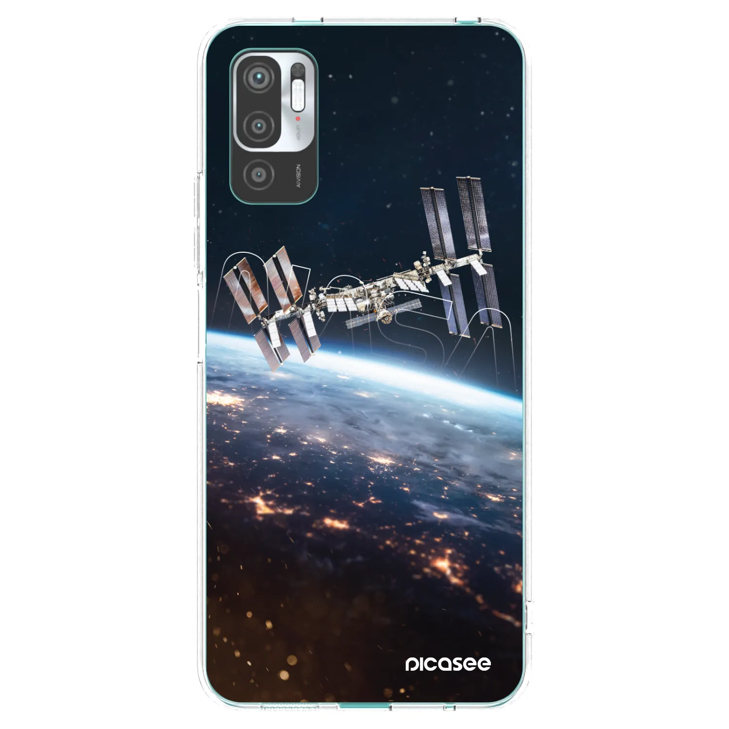 Picasee silikónový prehľadný obal pre Xiaomi Redmi Note 10 5G - Station