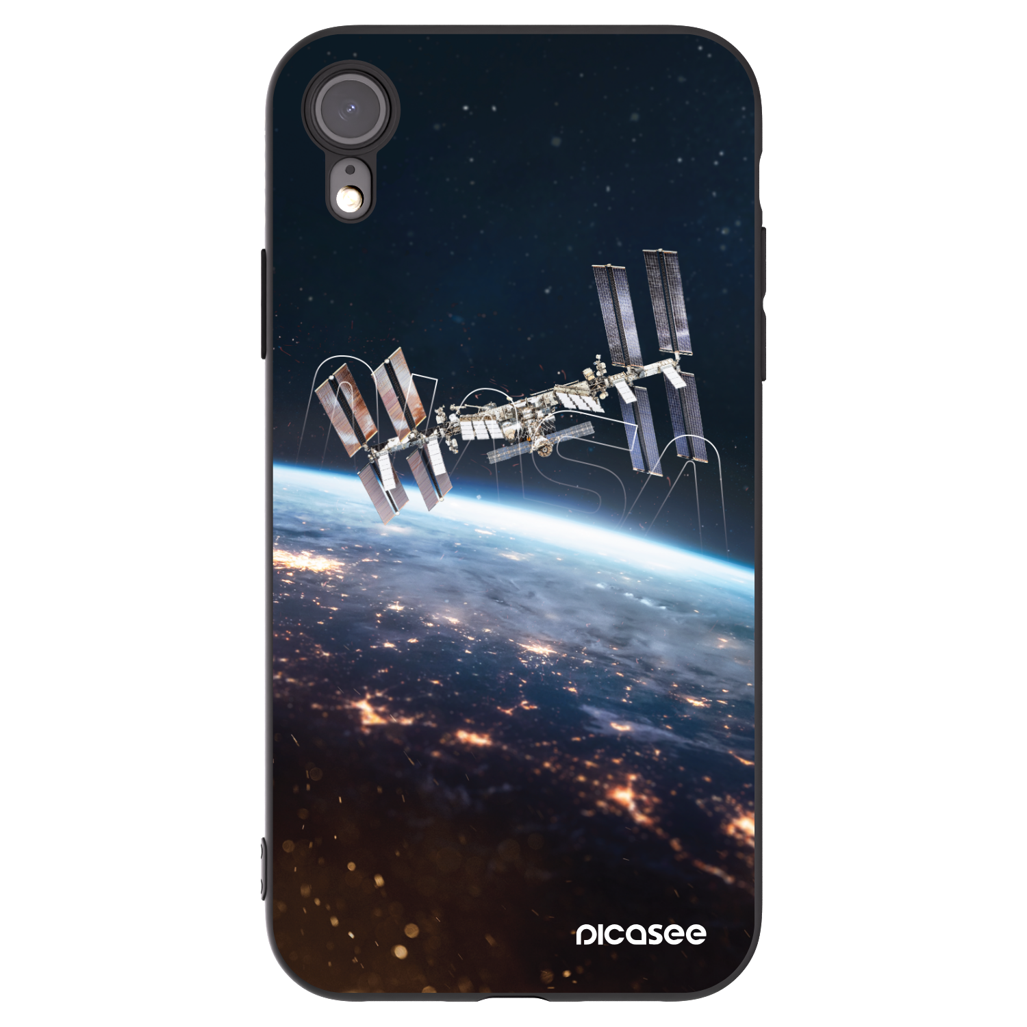 Picasee silikónový čierny obal pre Apple iPhone XR - Station