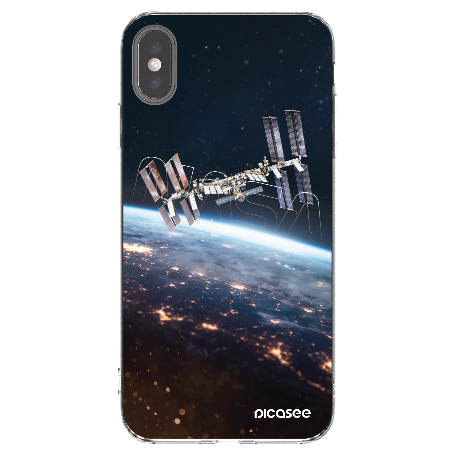 Picasee silikónový prehľadný obal pre Apple iPhone XS Max - Station